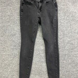 DAILY/RITUAL DENIM Skinny Jeans Women's 27R Black Ankle Low Rise